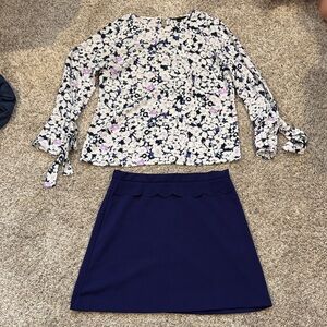 Banana Republic Navy Skirt